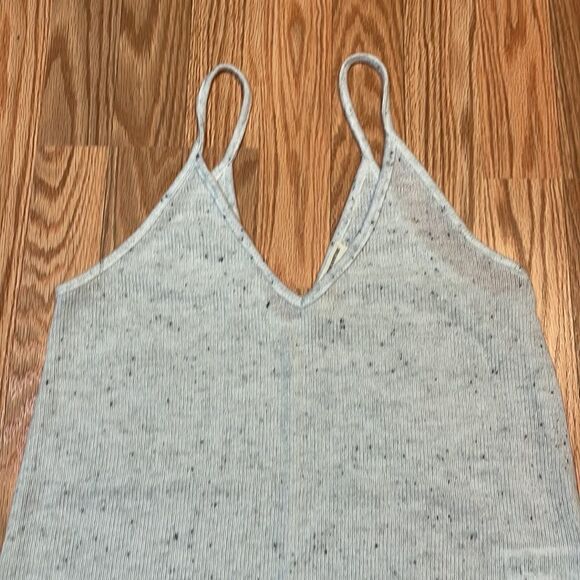 Urban Outfitters Lightweight Beige Spaghetti Strap Sweater, raw edge - Picture 2 of 9